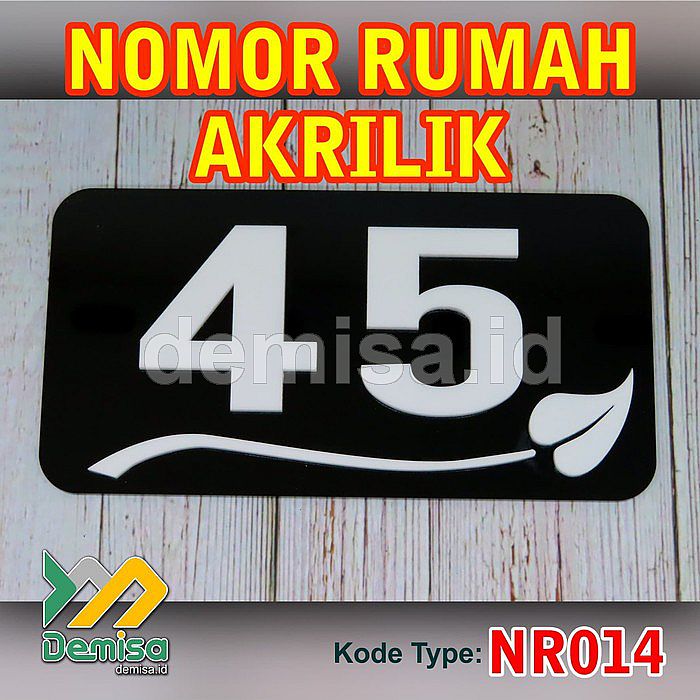 Detail Akrilik Nomor Rumah Nomer 47