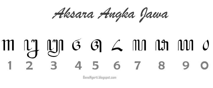 Detail Aksara Angka Jawa Nomer 6