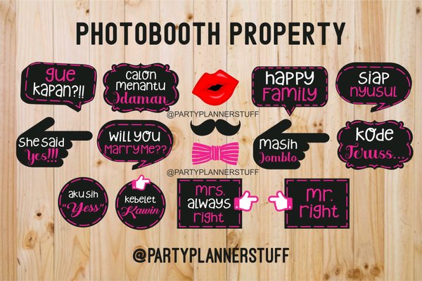 Detail Aksesoris Photo Booth Wedding Nomer 50