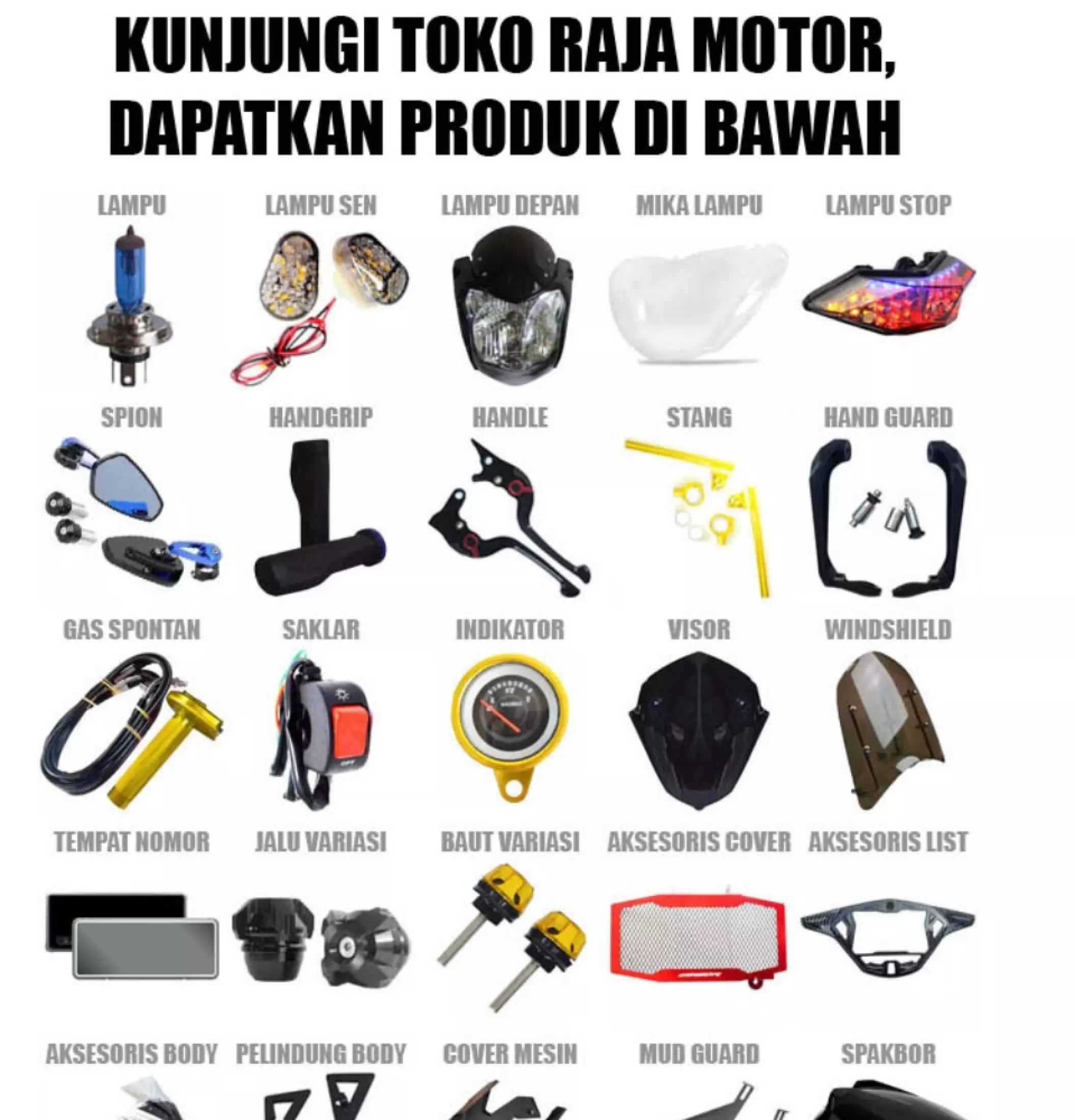 Aksesoris Sepeda Motor - KibrisPDR