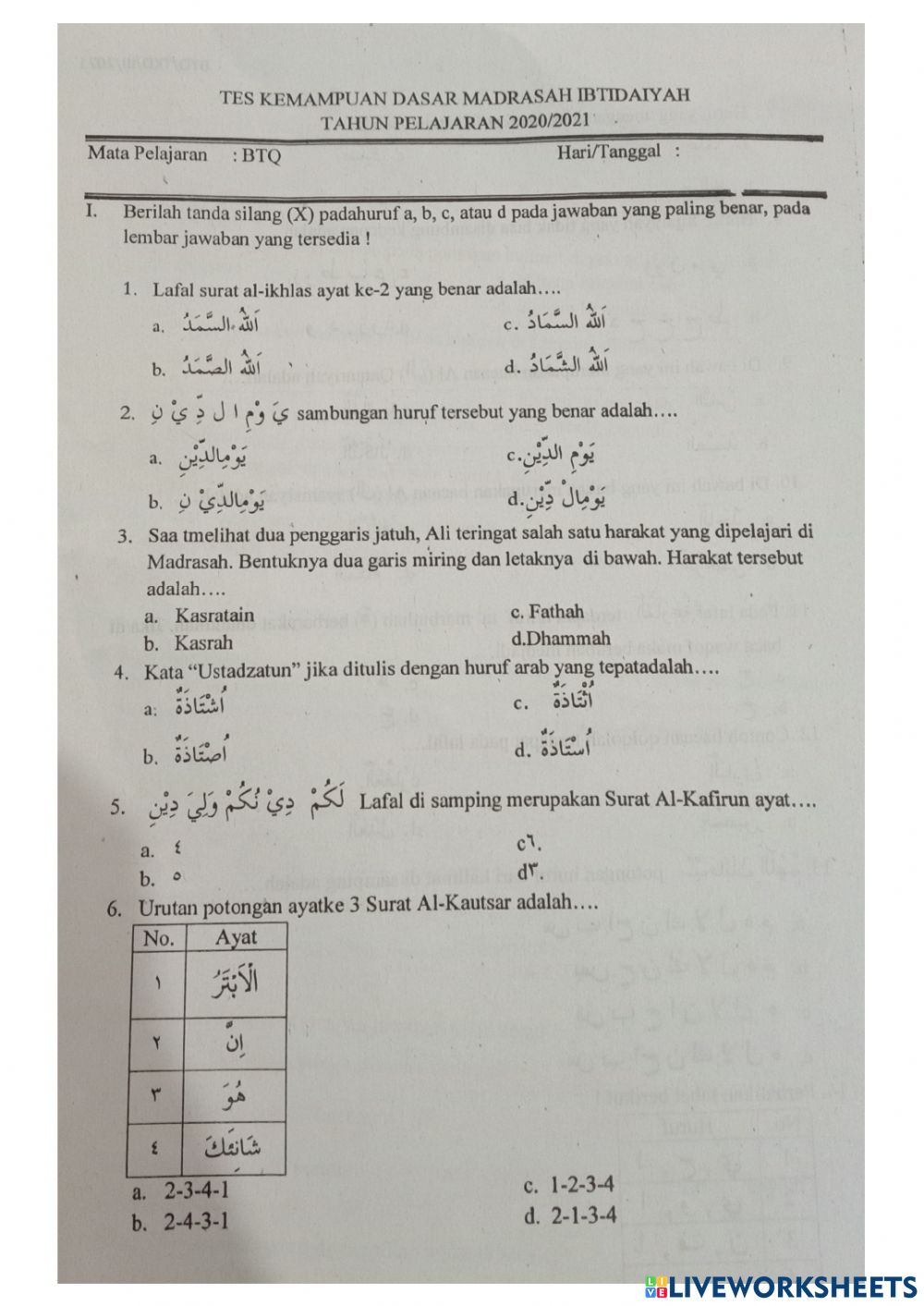 Detail Al Kafirun Urutan Surat Ke Nomer 54