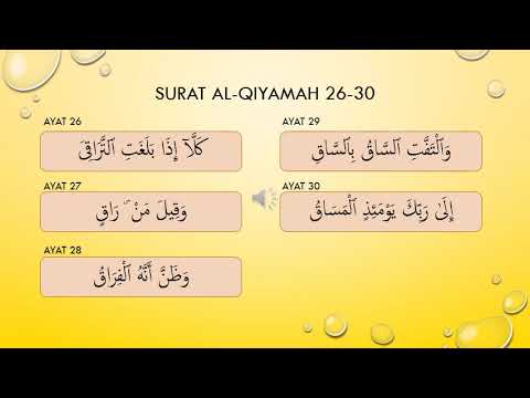 Detail Al Qiyamah Surat Ke Nomer 20