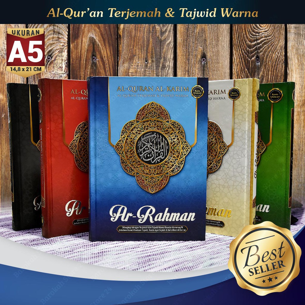 Detail Al Quran Cantik Warna Biru Nomer 40