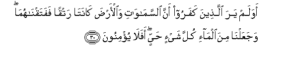 Detail Al Quran Surat Al Anbiya Ayat 30 Nomer 11