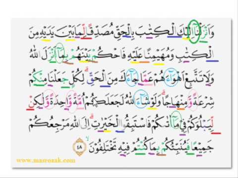 Detail Al Quran Surat Al Maidah Ayat 48 Nomer 22