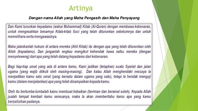 Detail Al Quran Surat Al Maidah Ayat 48 Nomer 41