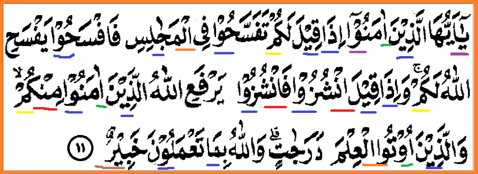 Detail Al Quran Surat Al Mujadilah Ayat 11 Nomer 22