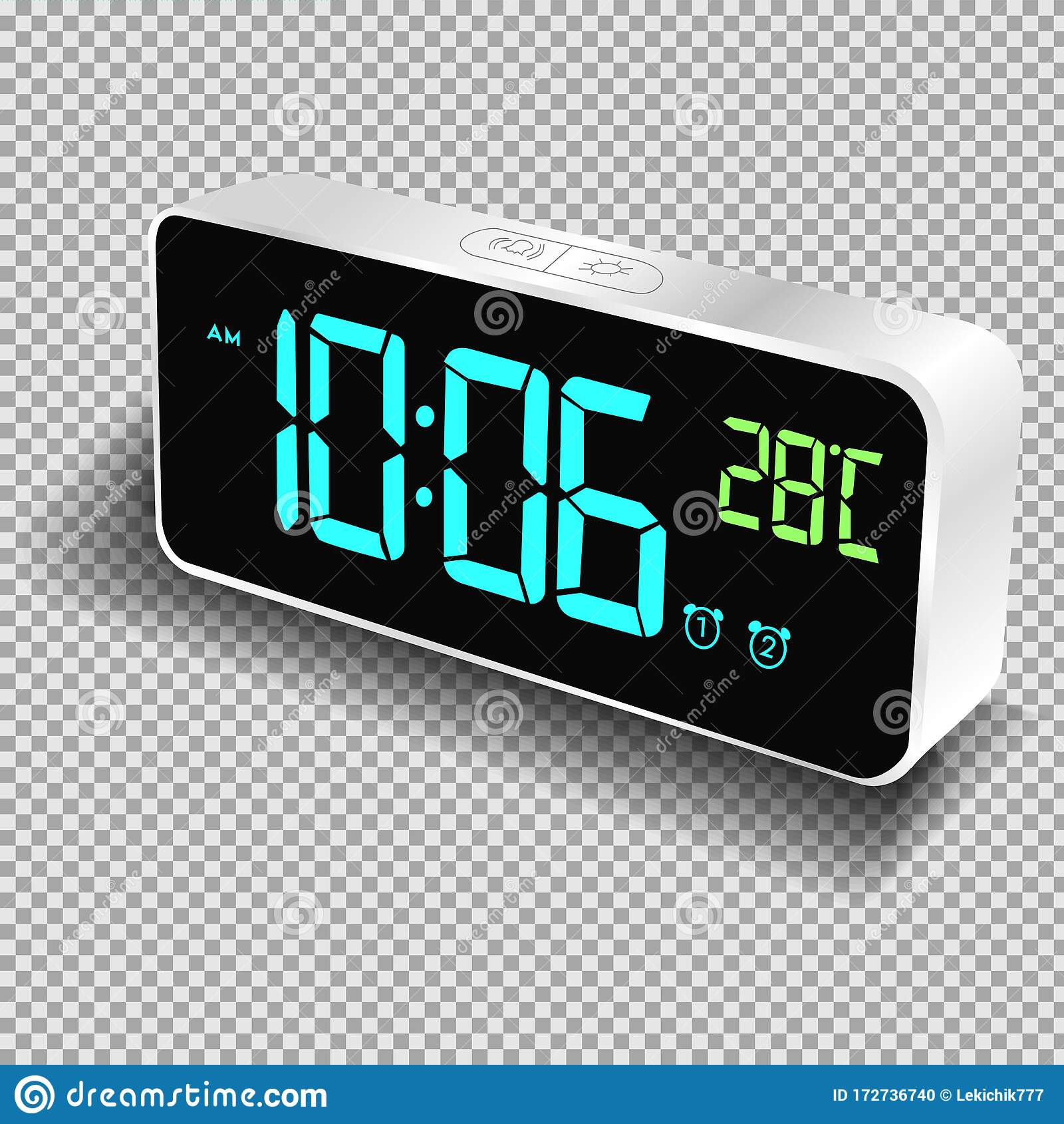 Detail Alarm Clock Transparent Nomer 27