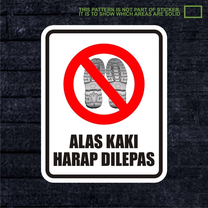 Detail Alas Kaki Harap Dilepas Logo Nomer 30