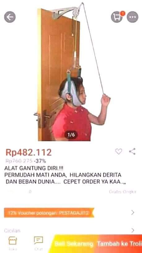 Detail Alat Gantung Diri Nomer 47