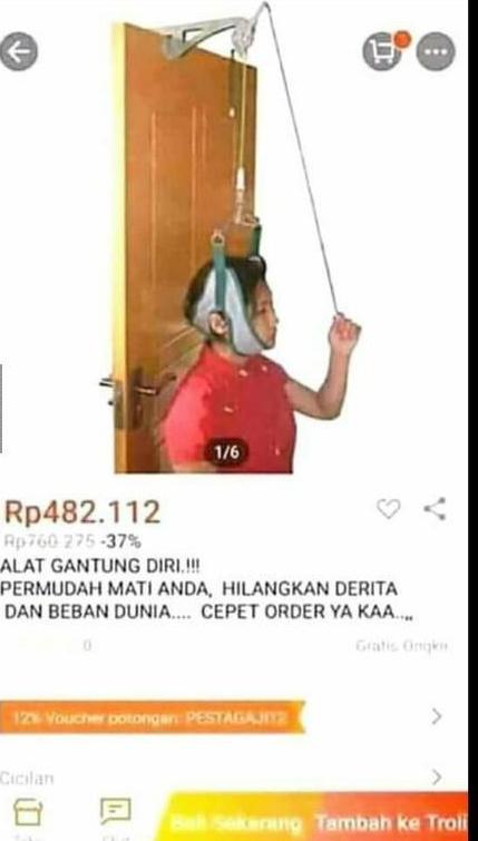 Detail Alat Gantung Diri Nomer 55