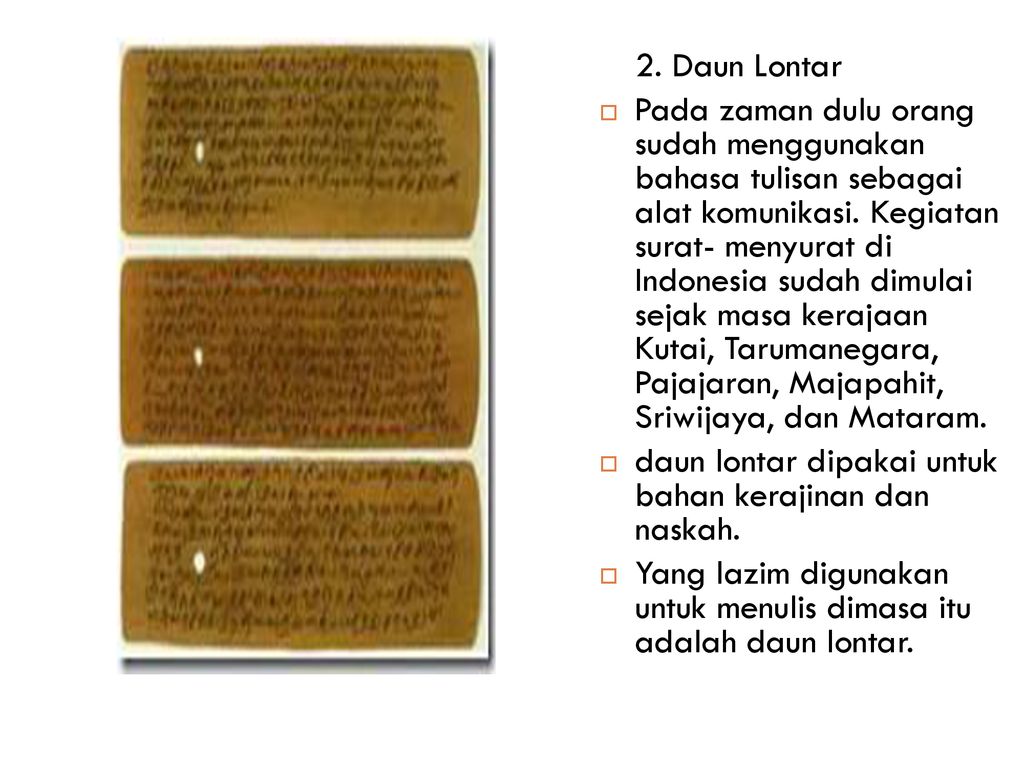 Detail Alat Komunikasi Daun Lontar Nomer 18