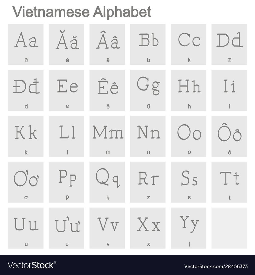 Detail Alfabet Vietnam Nomer 10