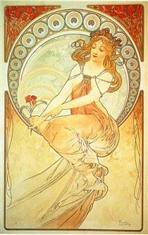 Detail Alfons Mucha Daydream Nomer 30