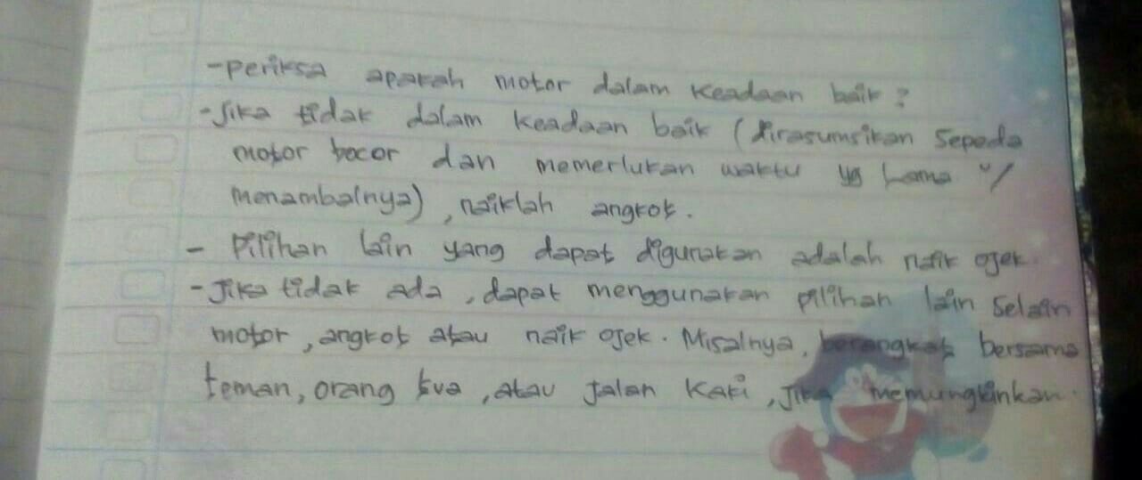 Detail Algoritma Berangkat Sekolah Nomer 44