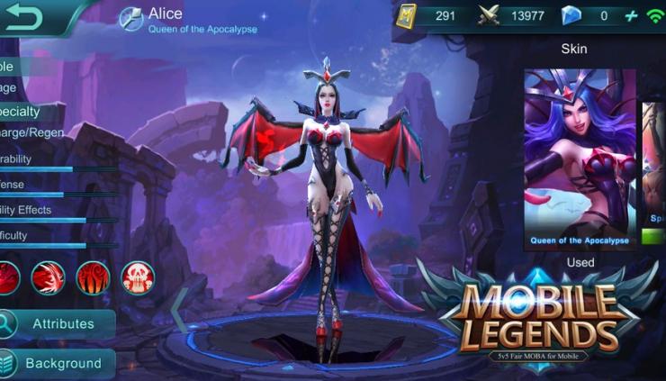 Detail Alice Mobile Legend Nomer 30