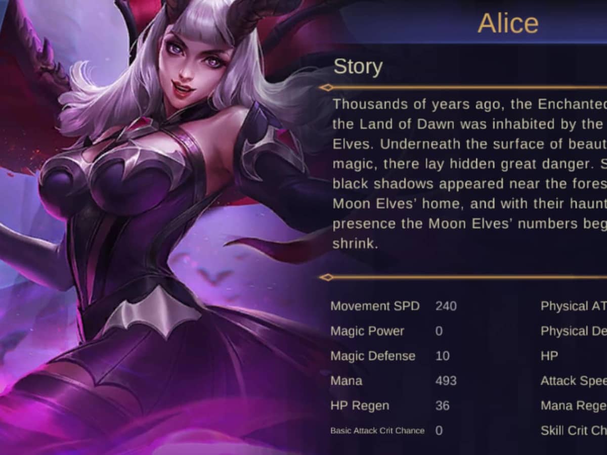 Detail Alice Mobile Legend Nomer 8