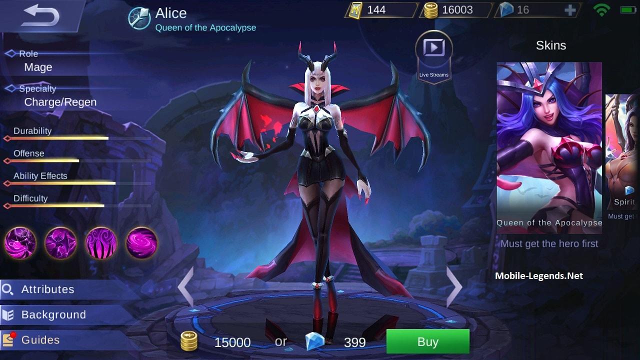 Detail Alice Mobile Legend Nomer 10