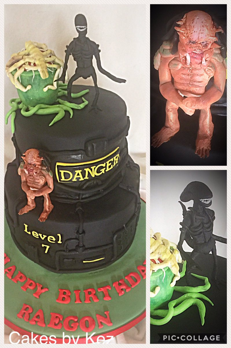 Detail Alien Vs Predator Birthday Cake Nomer 16