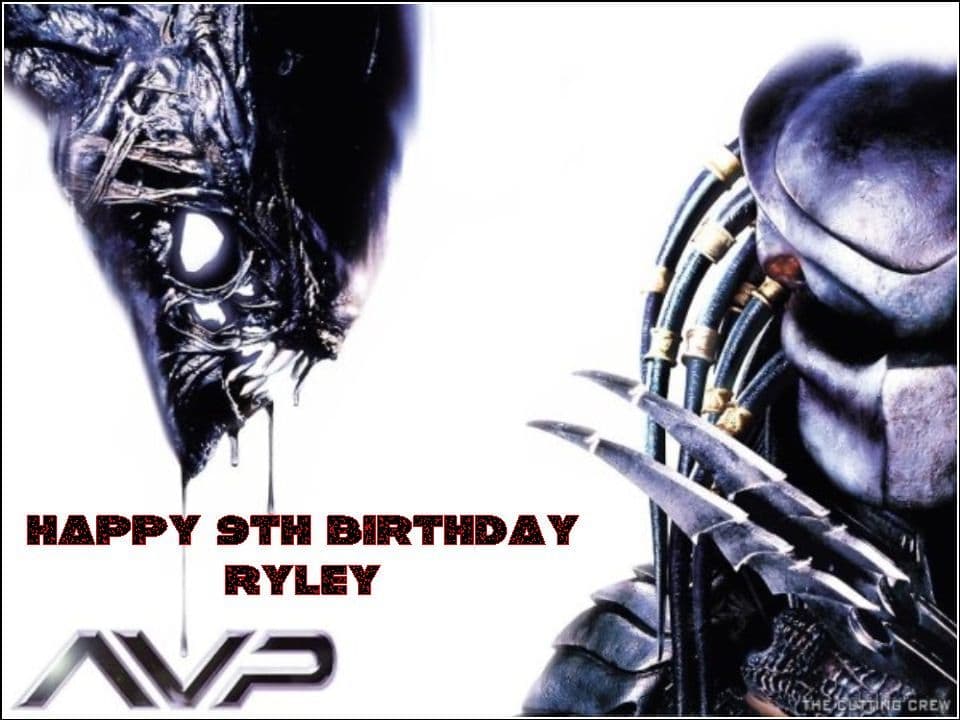 Detail Alien Vs Predator Birthday Cake Nomer 48