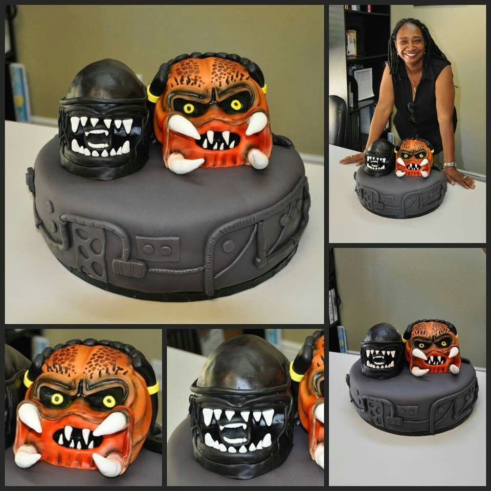 Detail Alien Vs Predator Birthday Cake Nomer 9