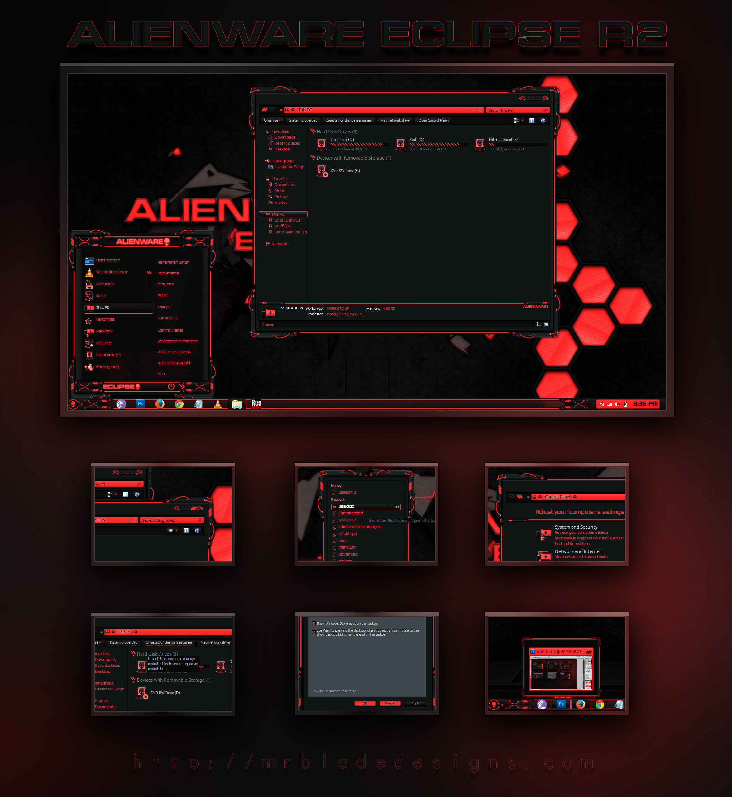 Detail Alienware Theme Nomer 13