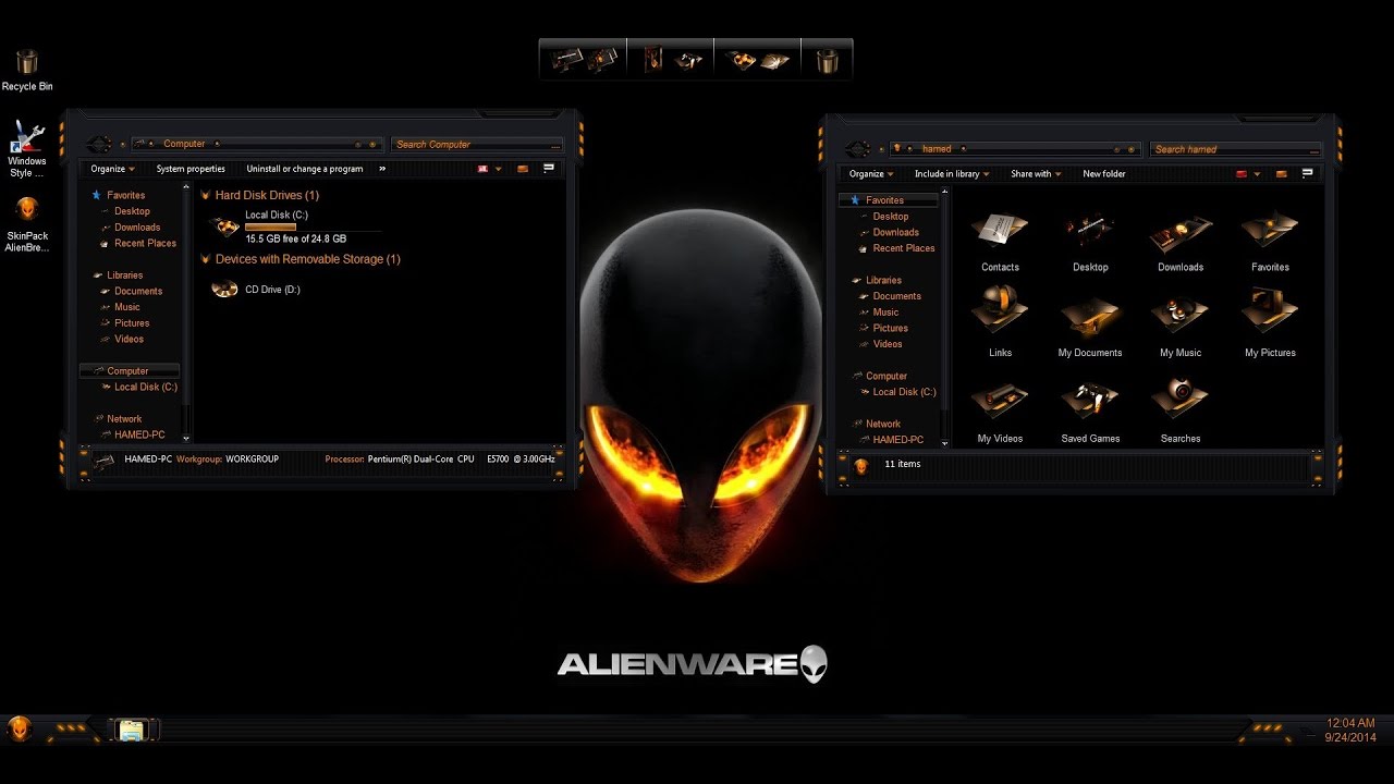 Alienware Theme For Windows 10 - KibrisPDR