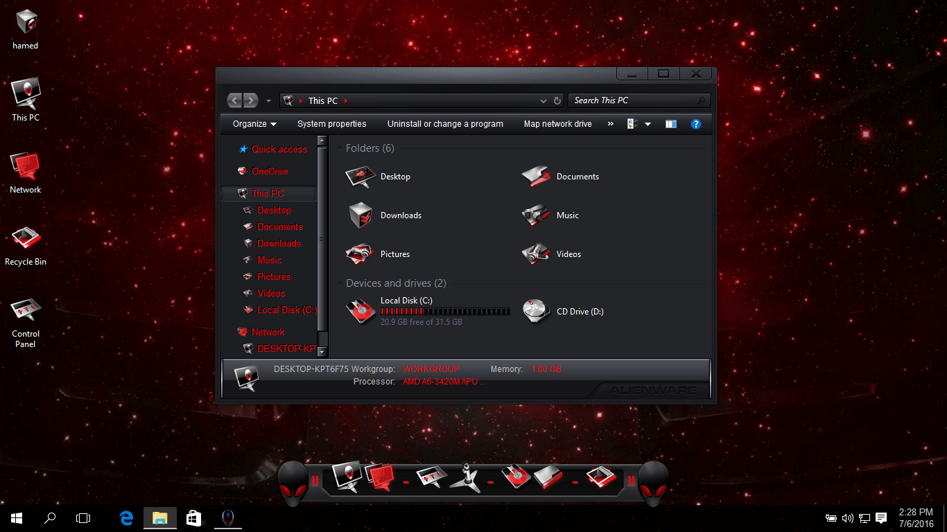 Detail Alienware Theme For Windows 10 Nomer 14