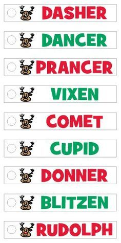 Detail All Nine Reindeer Names Nomer 25