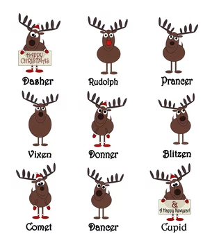 Detail All Nine Reindeer Names Nomer 8