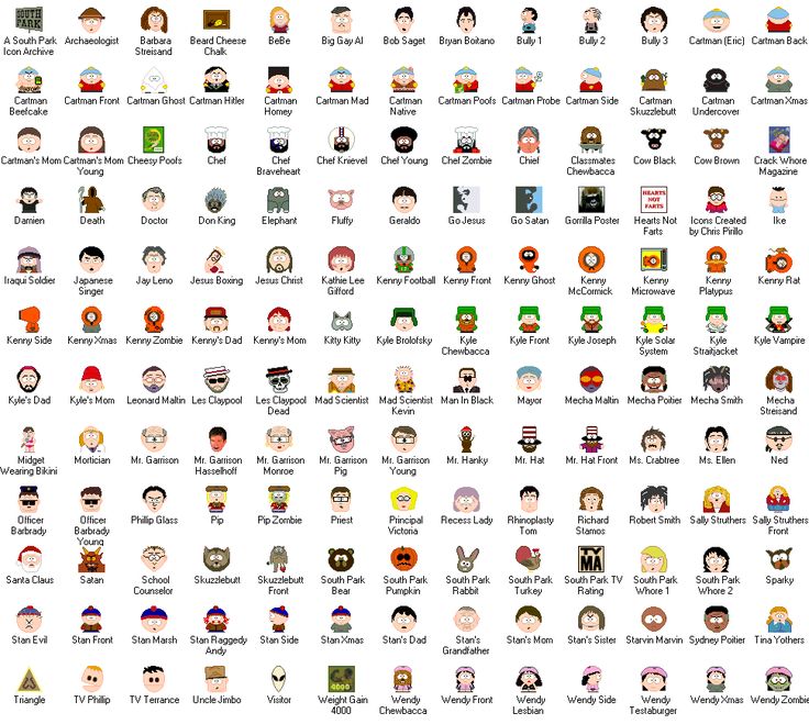 Detail All South Park Characters Nomer 10