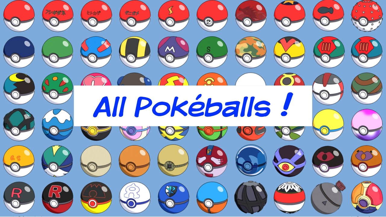 Detail All Types Of Pokeball Nomer 13