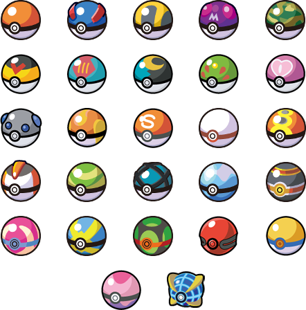 All Types Of Pokeballs - KibrisPDR