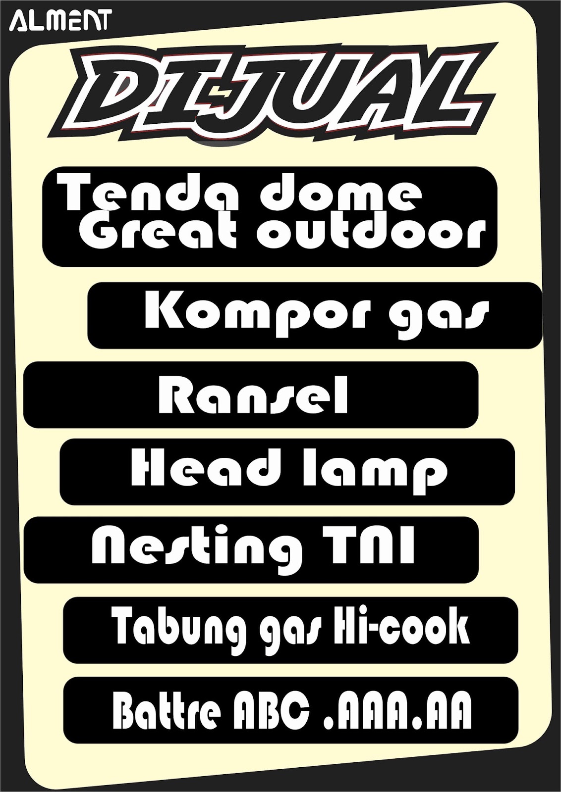 Detail Alment Rental Alat Camping Bandung Nomer 13