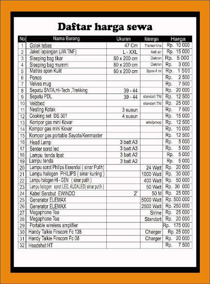 Detail Alment Rental Alat Camping Bandung Nomer 4