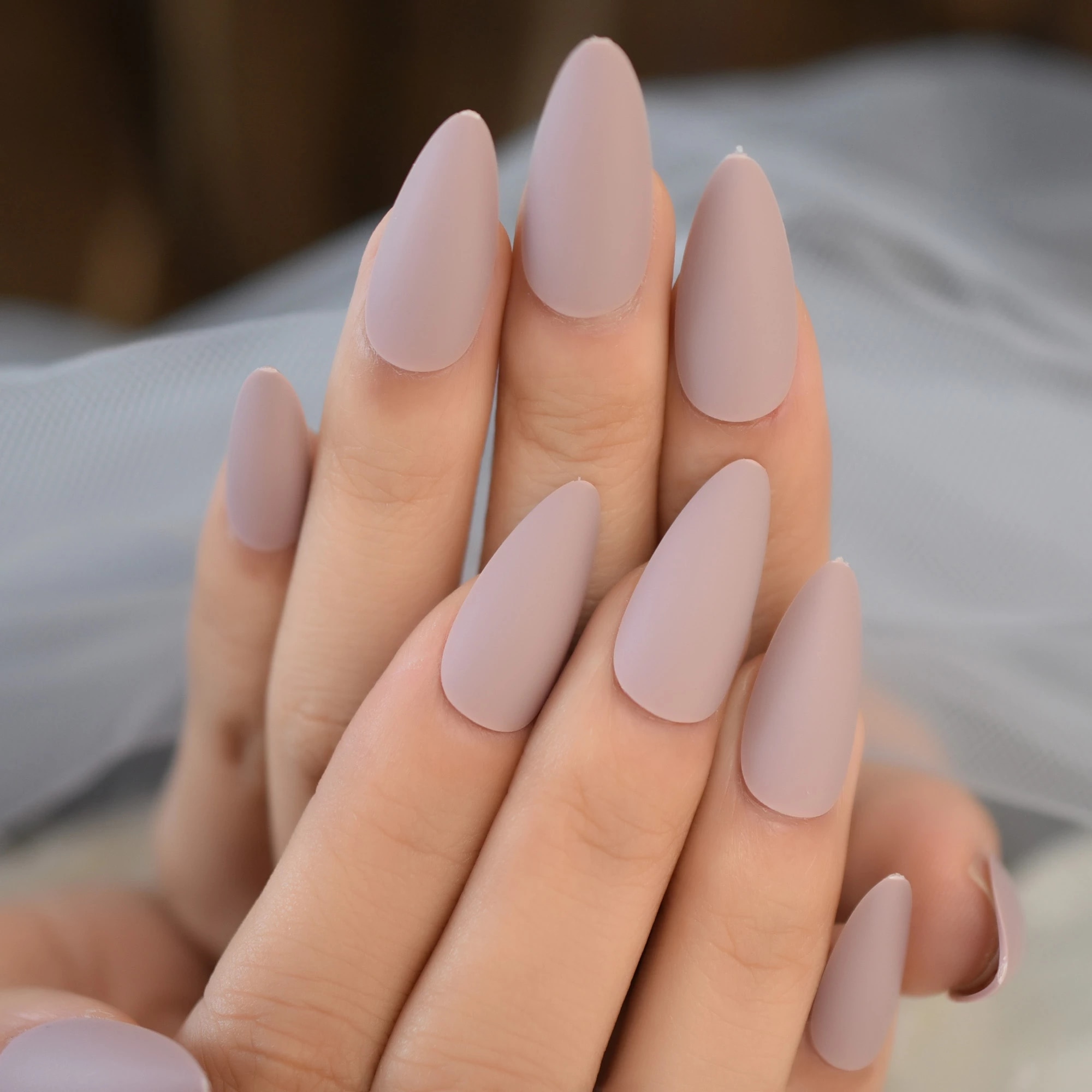Detail Almond Lilac Nails Nomer 26