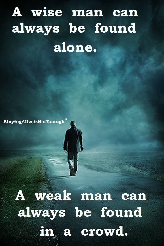 Alone Man Quotes - KibrisPDR