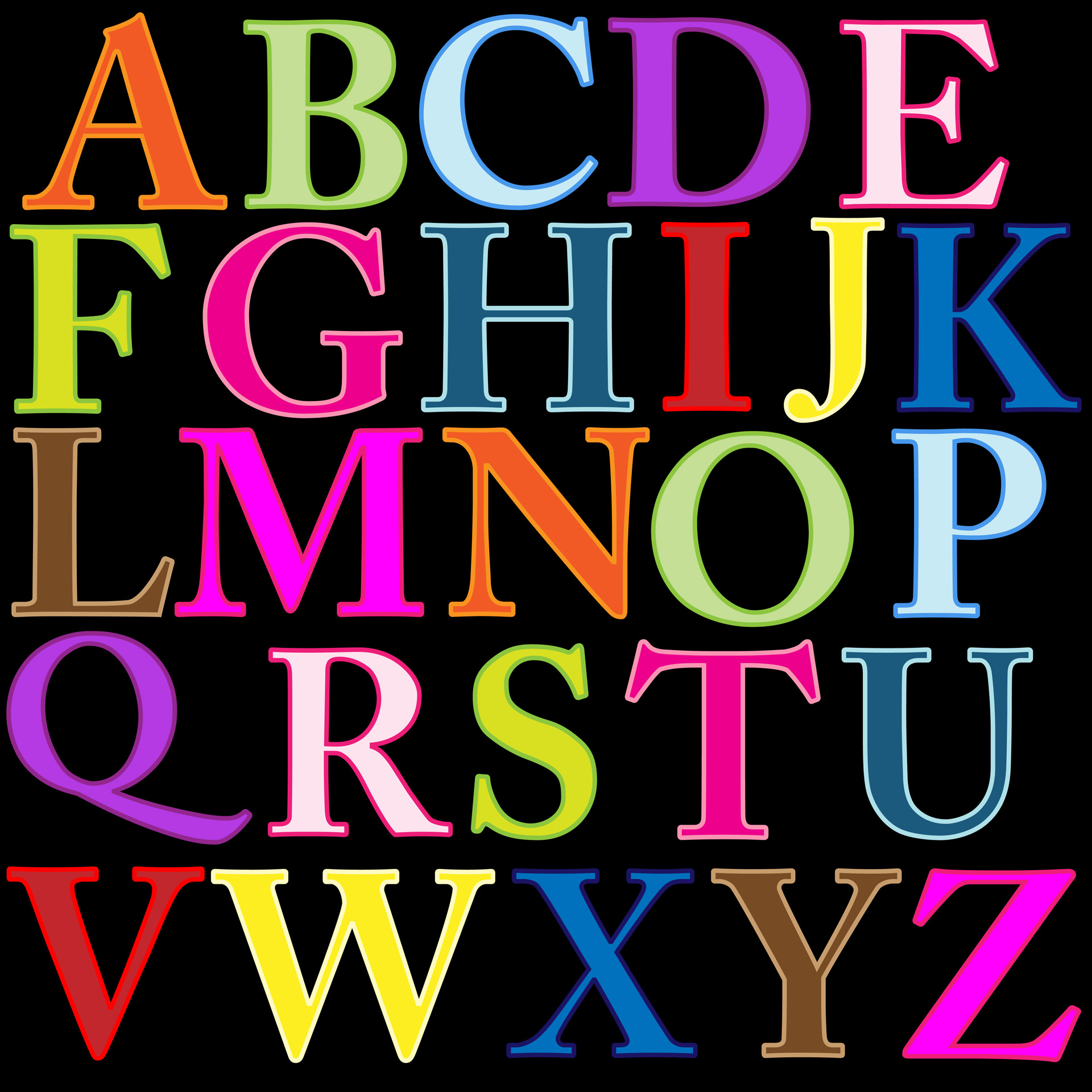 Detail Alphabet Images Free Download Nomer 7