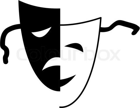 Detail Symbol Theater Masken Nomer 9