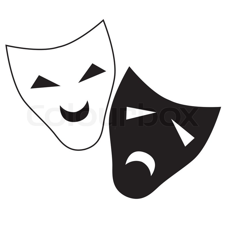 Detail Symbol Theater Masken Nomer 14