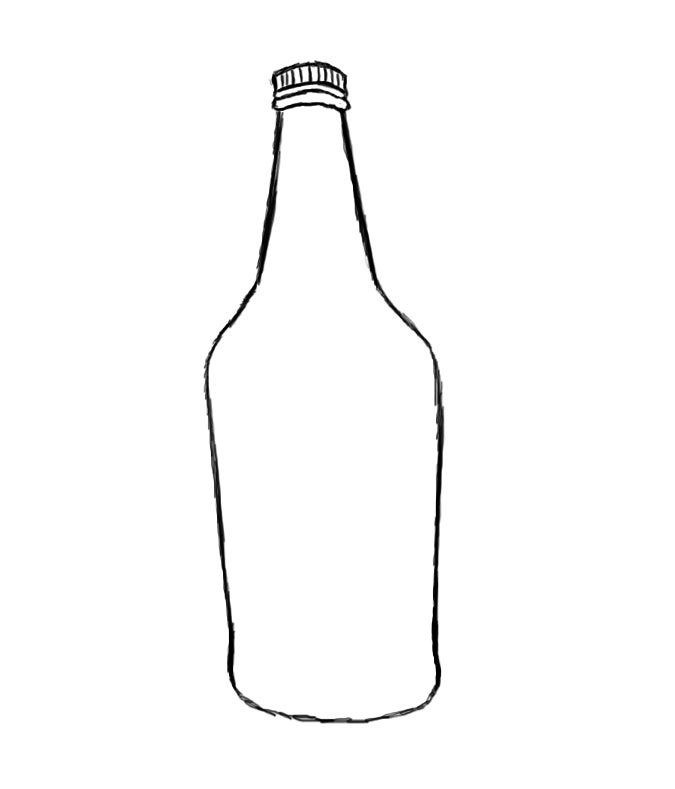 Detail Bottle Drawing Nomer 9