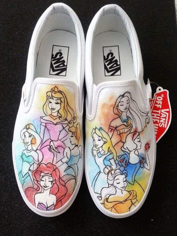 Detail Cinderella Vans Shoes Nomer 37