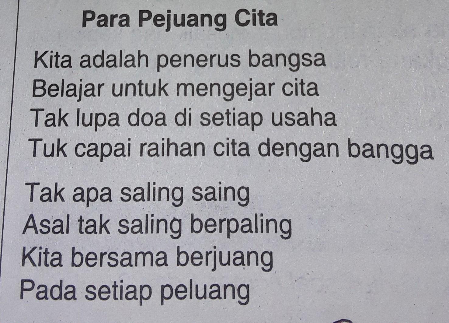 Detail Cita Cita Puisi Nomer 17