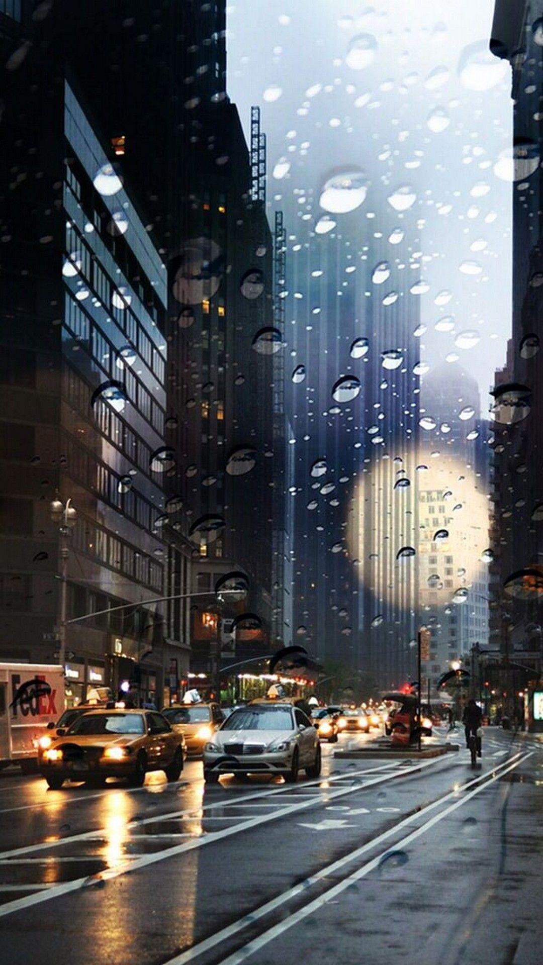 Detail City Rain Wallpaper Nomer 4