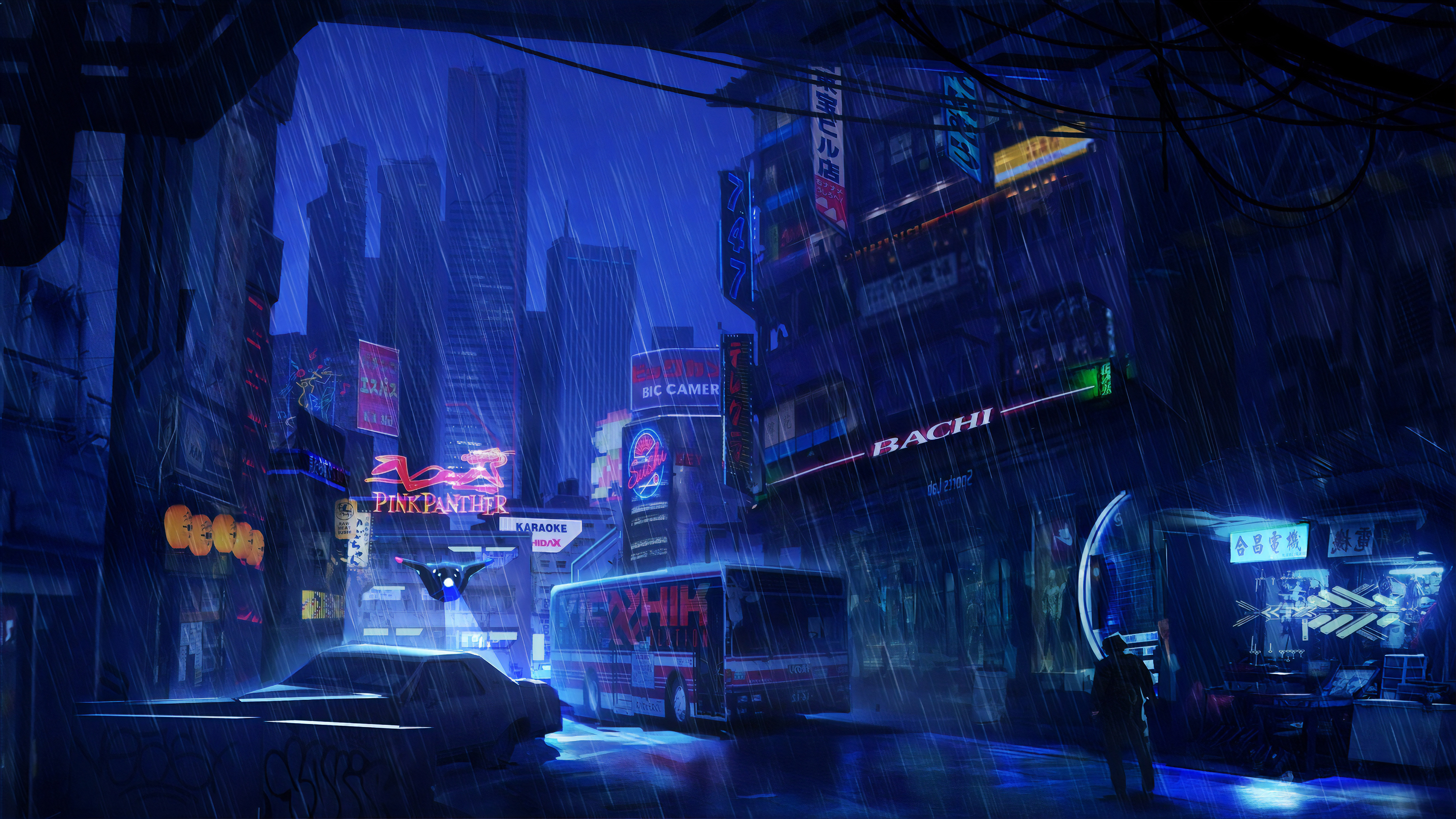 Detail City Rain Wallpaper Nomer 5