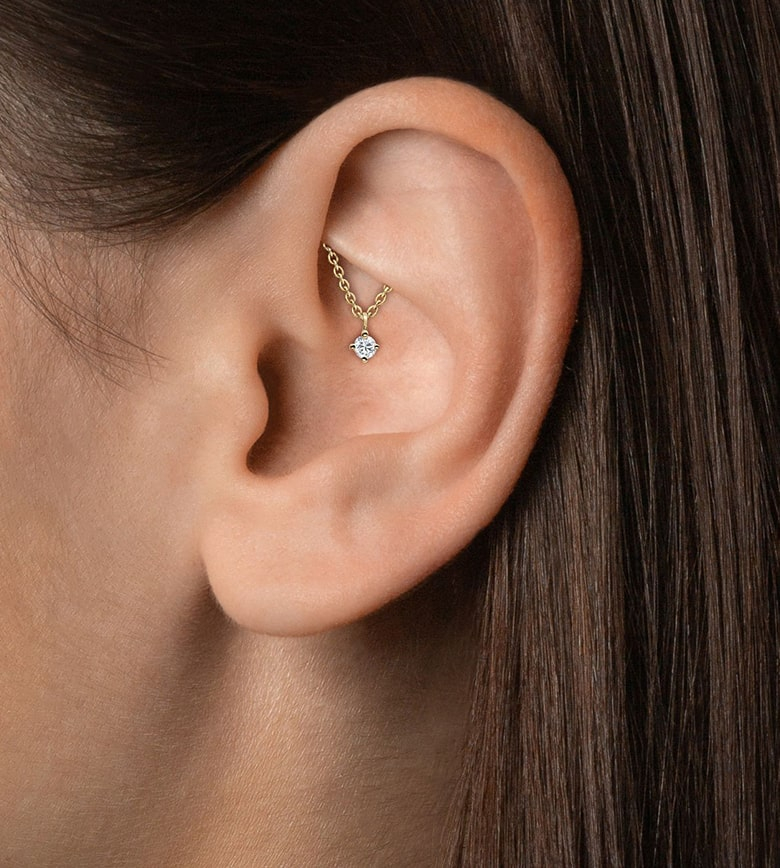 Clear Conch Piercing - KibrisPDR