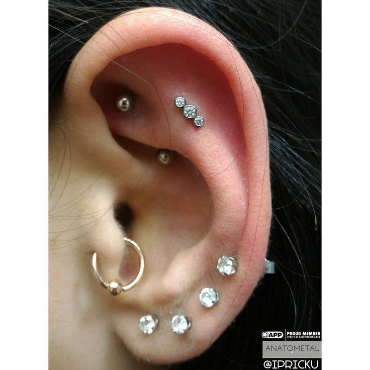 Detail Clear Conch Piercing Nomer 26