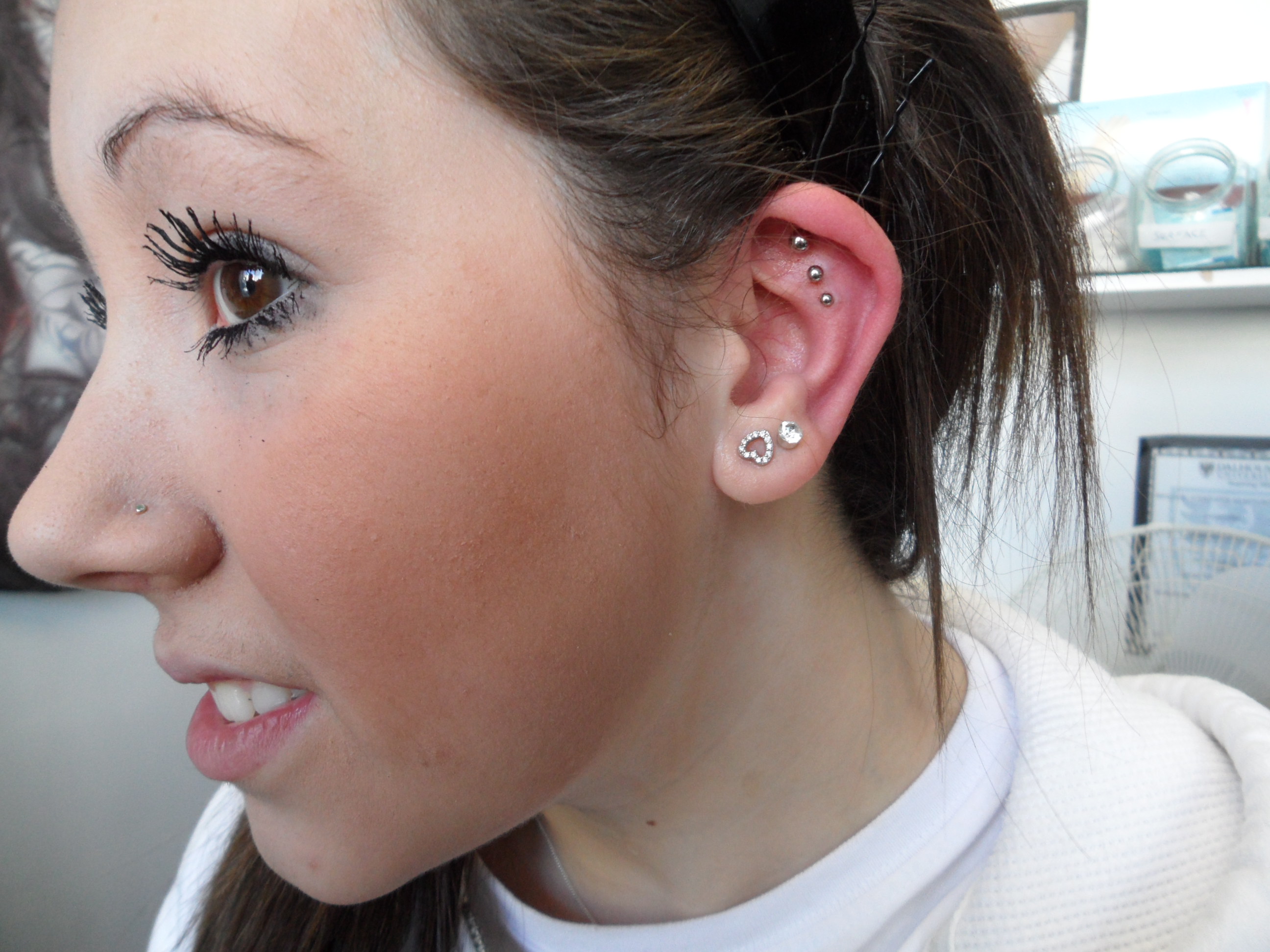 Detail Clear Conch Piercing Nomer 39