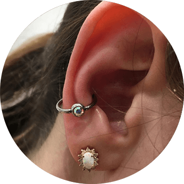 Detail Clear Conch Piercing Nomer 49