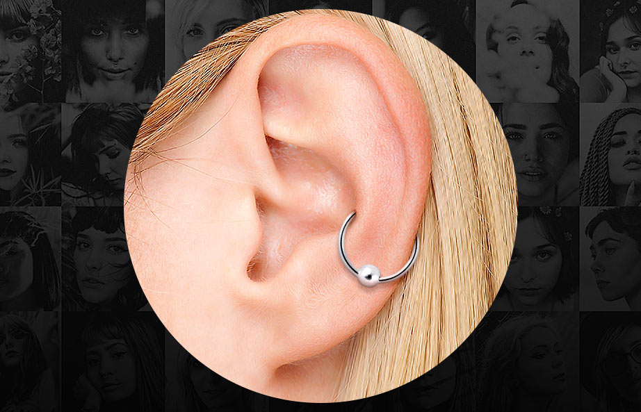 Detail Clear Conch Piercing Nomer 51